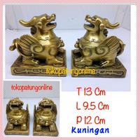 Gambar Patung Pixiu Kirn Chilin Kuningan Fengshui 05 T13 dari tokopatungonline undefined 1 Tokopedia