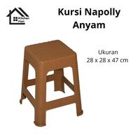 Gambar Kursi Napolly Rotan Kursi Bakso Plastik Kursi Plastik Napolly Anyam - BULAT dari Kitchenmart306 undefined 3 Tokopedia