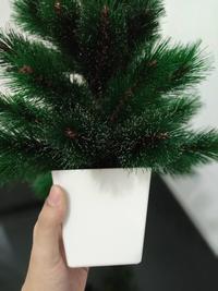 Gambar Pohon Natal Mini Kecil 45cm (1,5 Feet)Pot/Christmas Tree/Giltter Putih - Biasa dari X-Treme Centre undefined 5 Tokopedia