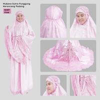 Gambar Mukena Sutra Punggung Kerancang Padang/Mukena Asli Bukit Tinggi Bagus - Cream dari ALFAUZI COLLECTION undefined 2 Tokopedia