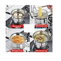 Gambar Panci Deep Fryer 3 In 1 Stainless - Masak - Kukus - Goreng - DEEPFRY GAGANG dari Grosir Harapan Indah undefined 2 Tokopedia