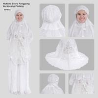 Gambar Mukena Sutra Punggung Kerancang Padang/Mukena Asli Bukit Tinggi Dewasa - Merah dari ALFAUZI COLLECTION undefined 5 Tokopedia