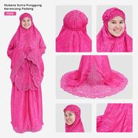 Gambar Mukena Sutra Punggung Kerancang Padang/Mukena Asli Bukit Tinggi Bagus - Cream dari ALFAUZI COLLECTION undefined 3 Tokopedia
