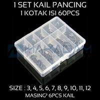 Gambar mata kail pancing karbon set ukuran 3 4 5 6 7 8 9 10 11 12 dari Makadam Adventure undefined 1 Tokopedia
