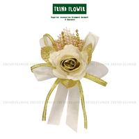 Gambar Bunga kain FARADIBA warna emas silver bahan organza diameter 9 cm buka - Silver dari Trend Flower undefined 1 Tokopedia