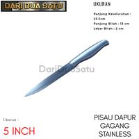 Gambar Pisau Dapur Gagang Stainless Steel 5 inch dari DariDuaSatu undefined 2 Tokopedia