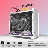 Gambar Metal Fish G5 Plus Tempered Glass Alumunium Premium Mini ITX PC Case dari TF Com undefined 1 Tokopedia
