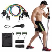 Gambar 11 IN 1 RESISTANCE BAND PRO SET FITNESS GYM STRETCHING PILATES YOGA - 11 in 1 set dari SNEAKERS ARW undefined 1 Tokopedia