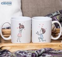 Gambar Gelas Mug Couple untuk hadiah pasangan /valentine / pacar bisa custom - 4 dari Crion undefined 3 Tokopedia