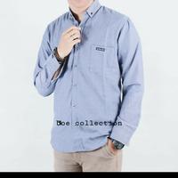 Gambar KEMEJA POLOS LENGAN PANJANG STYLE DISTRO BANDUNG OUTFIT KANTOR FORMAL - gambar ke 6, L dari Gudangclothing.id undefined 1 Tokopedia