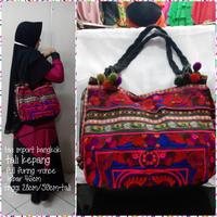 Gambar Tas import bangkok asli bordir original (depan belakang sama) jumbo dari Winnie Collection undefined 2 Tokopedia