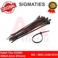 Gambar Kabel Ties / Cable Ties CS300L Hitam 300x4,8 mm Sigma dari AA Electric Online undefined 1 Tokopedia