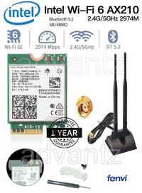 Gambar Intel 6 Wifi 6E AX210 AX AC Bluetooth 5.2 Dual Band Wlan Card AX200 - ax210 dari advantz undefined 2 Tokopedia