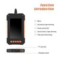 Gambar Endoscope P40 5M Endoskop Kamera Inspeksi Lensa 8mm 4.3inch LCD - Kabel 5M dari aganshop undefined 2 Tokopedia