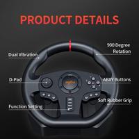 Gambar PXN V900 PC Racing Wheel Race Steering Wheel with Pedals dari OstoreeGaming undefined 5 Tokopedia