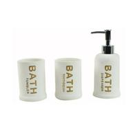 Gambar Set Aksesoris Kamar Mandi Shermy 3 Pcs - Putih dari AMBU ETTY undefined 3 Tokopedia