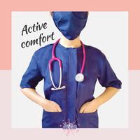 Gambar Baju Ok RESLETING / Baju Scrub / Baju Jaga Malam Pre-Order dari Kira Scrub undefined 2 Tokopedia