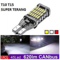 Gambar Lampu LED Mundur / Senja T15 SMD 4014 45 Titik Mata Canbus T10 W16W - T15 45T Kuning dari Motovindo undefined 1 Tokopedia