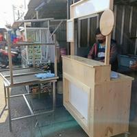 Gambar booth kayu portable / grobak kayu murah dari cahaya permata mebel undefined 2 Tokopedia