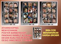 Gambar Poster Pangkas Rambut Barbershop Dan Salon Model Pria Terlaris N - Hitam, 32 X 49 CM dari nahda fashions undefined 2 Tokopedia