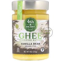 Gambar 4TH & HEART 9 OZ 225 GR GHEE CLARIFIED BUTTER GRASS FED VANILLA BEAN dari FITME.ID undefined 1 Tokopedia
