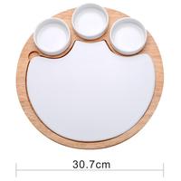 Gambar Round Wood Tray Sauce Plate Nampan by Plateful Co dari plateful co undefined 2 Tokopedia
