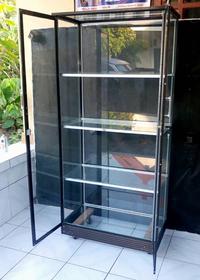 Gambar Lemari Serbaguna Aluminium 2 Pintu Frame Coklat Kaca Polos dari Sanggar bukit akar undefined 1 Tokopedia