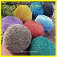 Gambar Bantal Bulat anyaman / Round pouffe Water Hyacinth / Sofa Bulat - Putih dari NADASTORE HANDMADE undefined 1 Tokopedia
