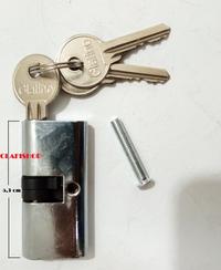 Gambar SILINDER KUNCI PINTU OVAL 5123 / 5128 / ANAK KUNCI LONJONG / ALUMUNIUM dari ClafiShop undefined 2 Tokopedia