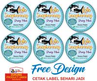 Gambar Stiker Produk Kemasan makan dan minuman Sehari Jadi Gratis Design dari yudha stiker &amp; label undefined 1 Tokopedia