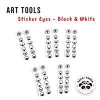 Gambar Sticker Mata Black and White / Stiker Mata Hitam Putih dari Bagasi Panda undefined 1 Tokopedia