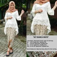 Gambar Setelan Kebaya Modern Bahan Brukat Full Puring Warna Coklat Susu - M dari ELITKEBAYA undefined 2 Tokopedia