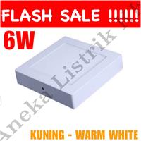 Gambar Downlight LED PANEL OUTBOW KOTAK SEGI PETAK KUNING 6W DOWN LIGHT OB - TANPA BUBBLE dari Aneka Listrik KK undefined 1 Tokopedia