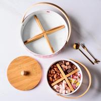 Gambar Tempat Kue Imlek Keramik Kekinian | Luxury Dried Fruit and Snack Plate - Size Kecil dari Blesstenia undefined 4 Tokopedia