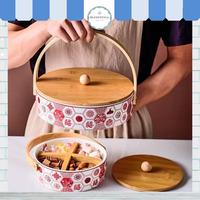 Gambar Tempat Kue Imlek Keramik Kekinian | Luxury Dried Fruit and Snack Plate - Size Kecil dari Blesstenia undefined 1 Tokopedia