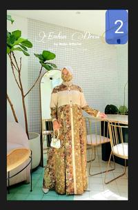 Gambar Gamis Embun Dress by Nabe Original Safira Collection - Kuning dari Safira Collection dmk undefined 3 Tokopedia