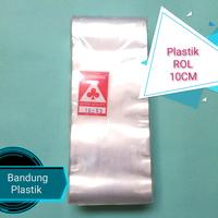 Gambar Plastik roll rollan lebar 10cm PP 03 / rol panjang / per pak dari Bandung Plastik undefined 1 Tokopedia