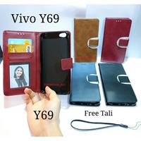Gambar Flip cover Vivo y69 - wallet leather case kulit - Hitam dari Aemonacc undefined 1 Tokopedia