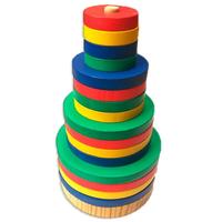 Gambar Mainan Edukatif / Edukasi Anak Puzzle Balok Kayu Menara Pelangi Bulat dari TokoDnD undefined 3 Tokopedia