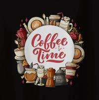 Gambar Coffee Time Tshirt - Kaos Waktunya Ngopi - Panjang, S dari izicustom undefined 2 Tokopedia