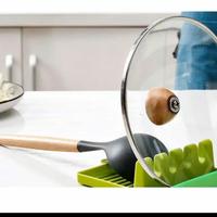 Gambar Holder Peralatan Masak/Rak Spatula Sutil Tutup Panci Non Slip - Putih dari KANILASTORE77 undefined 2 Tokopedia