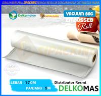 Gambar PLASTIK VACUUM EMBOSSED VAKUM EMBOS VACUM EMBOSS ROLL DELKOCHOICE 15X5 - TRANSPARAN, 17CM X 500CM dari Sipacking Store undefined 2 Tokopedia