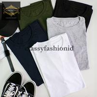 Gambar TSHIRT KAOS OBLONG SLIMFIT PUTIH POLOS KATUN PRIA WANITA LENGAN PENDEK - M dari classyfashionid undefined 4 Tokopedia