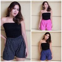 Gambar Celana Pendek Polkadot Bali - Hitam dari Bali Grosir Store undefined 1 Tokopedia