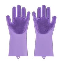 Gambar Sarung Tangan Silikon Gloves Tebel Tahan Panas Spons Cuci Piring Scrub dari Jualelektronikrumah undefined 5 Tokopedia