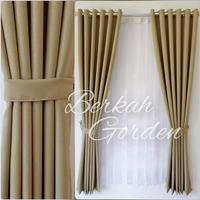 Gambar GORDEN HORDENG TIRAI RUMAH JENDELA MINIMALIS BLACKOUT POLOS EMBOSS - Hijau, 140x230 dari Berkah-Gorden undefined 3 Tokopedia