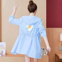 Gambar Jaket Hoodie UV Import Bunga Matahari Panjang / Jacket Fashion Wanita - XL, Biru Muda dari Vania Es Store undefined 3 Tokopedia