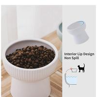 Gambar Mangkok makan keramik anjing kucing tinggi - Merah Muda dari LangChi undefined 5 Tokopedia