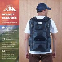 Gambar tas ransel semi carrier backpack 40 liter tas Pria murah - Abu-abu dari Markasdagangcom_NEW undefined 3 Tokopedia
