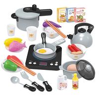 Gambar Mainan Anak Kitchen Set 36 PCS Lampu + suara Masak masakan mainan dapu - Abu-abu dari mini shop 2019 undefined 4 Tokopedia